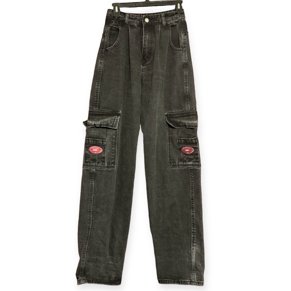 SHEIN High Waist Slant Pocket Cargo JeansSize XS - Picture 1 of 12